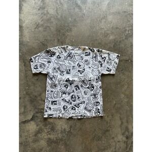 Vintage Star Trek AOP All over print Shirt XL NWOT 90s Promo Tee Sci-Fi